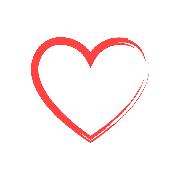 Like and Heart icon. Live stream video, chat, likes. Social nets like red heart web buttons isolated on white background. - Vector, Image