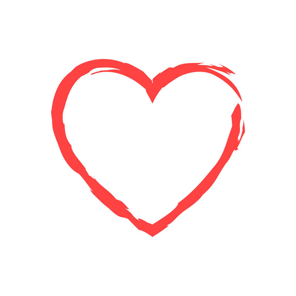 Like und Heart Ikone. Live-Stream Video, Chat, Likes. Soziale Netzwerke wie rote Herz Web-Buttons isoliert auf weißem Hintergrund. - Vektor, Bild