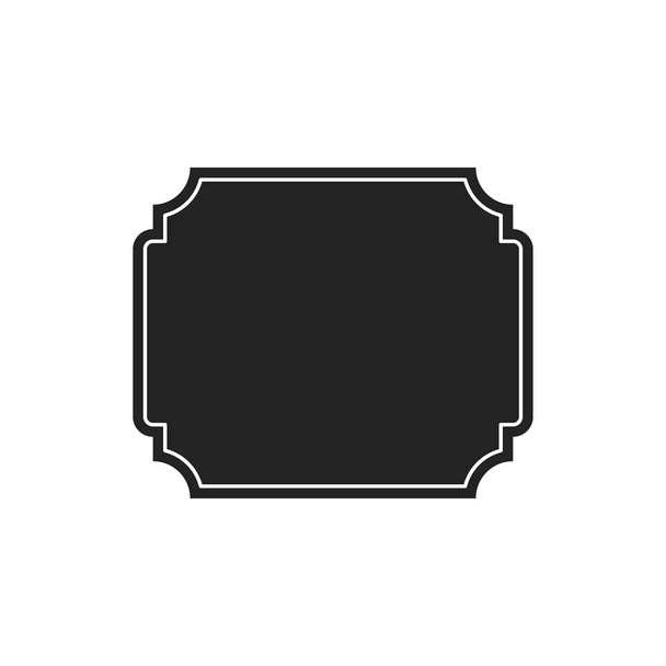 Shields collection. Black silhouette shield shape, black label. Vintage or retro shields set. Vector illustration. - Vektör, Görsel