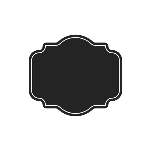 Shields collection. Black silhouette shield shape, black label. Vintage or retro shields set. Vector illustration. - Vektor, Bild