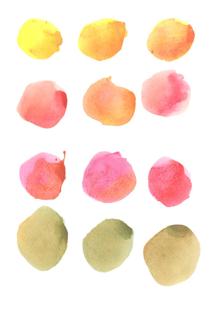 Cerchio di vernice ad acquerello su carta. Colore di disegno a mano di arte di colore dell'acqua di mescolanza. Illustrazione
 - Foto, immagini