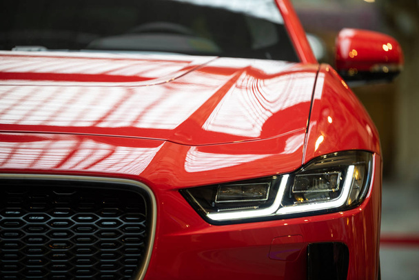 luxury red sports electric car - Фото, зображення