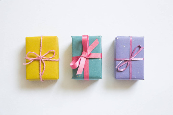 Gift boxes isolated on white background - 写真・画像