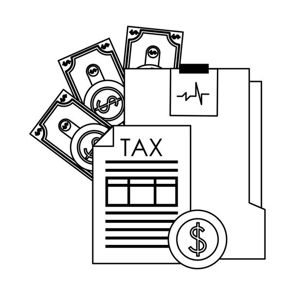 stato governo fiscale business cartone animato in bianco e nero
 - Vettoriali, immagini