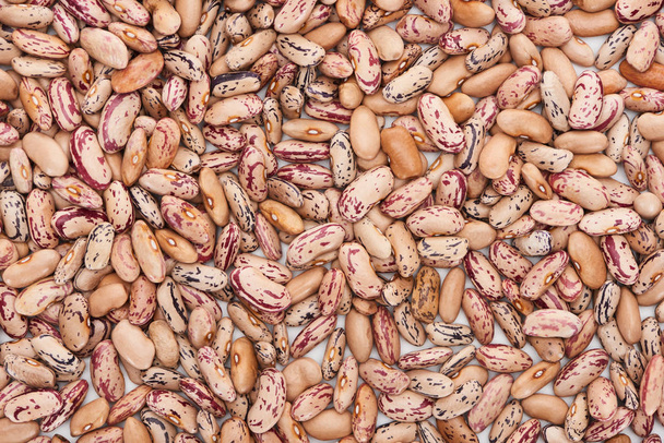 top view of mix of raw organic beans - Фото, изображение
