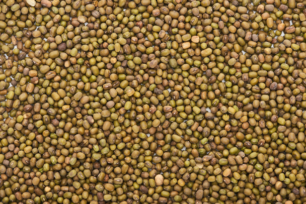 top view of uncooked green moong beans - Photo, Image