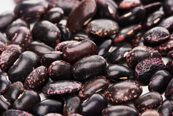 close up view of unprocessed organic black beans - Foto, imagen