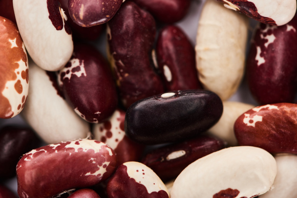 close up view of mix of organic beans - Foto, Imagen