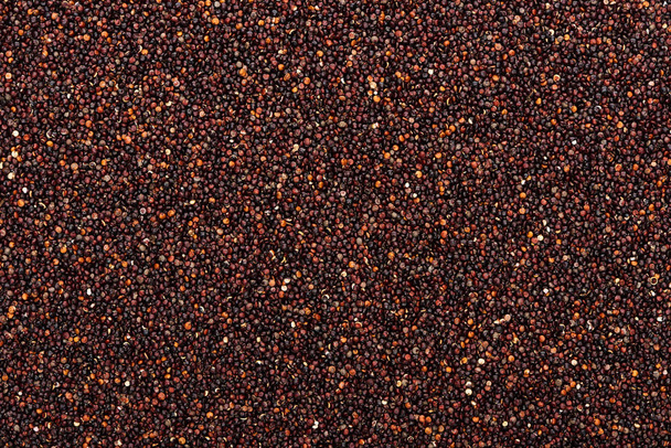 vista superior de la quinua negra orgánica cruda
 - Foto, imagen