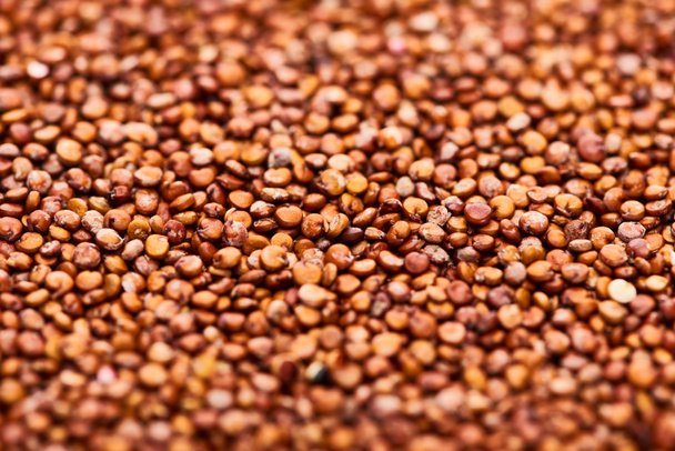 close up view of raw organic red quinoa - Foto, afbeelding