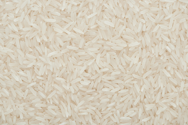 vista superior del arroz blanco orgánico sin cocer
 - Foto, imagen