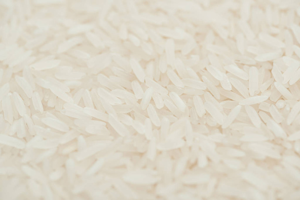 close up view of uncooked organic white rice - Foto, immagini
