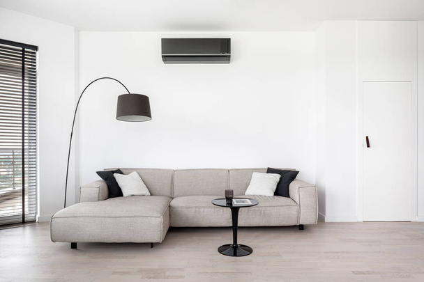 Stylish and simple corner sofa - Фото, изображение