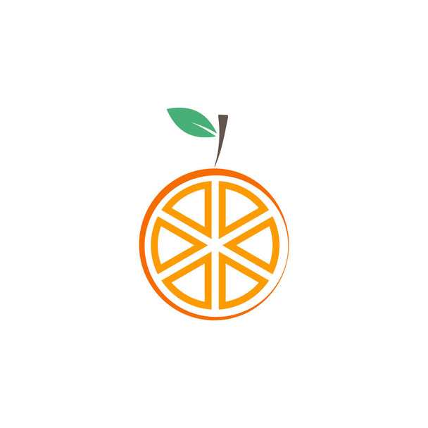 Orange fruit graphic design template vector isolated - Vector, Image