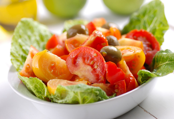 Salada de tomate
 - Foto, Imagem