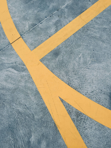 Abstract background with lines painted on concrete - Photo, image