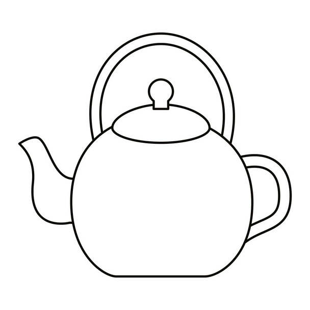 Isolated tea pot design - Vektor, obrázek