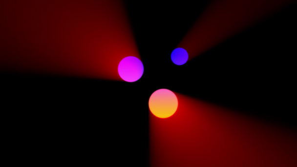 Abstracte kubus, moderne kleurrijke verlichting - Video