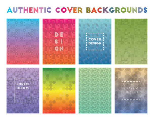 authentische Cover-Hintergründe bewundernswerte geometrische Muster strahlenden Hintergrund Vektor - Vektor, Bild