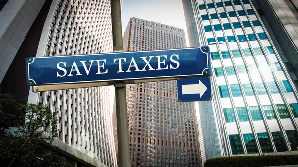 Street Sign Save Taxes - Photo, Image
