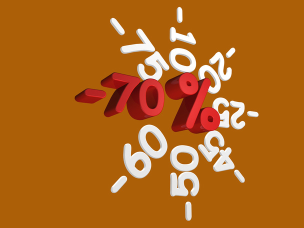 slevy -70 procent - Fotografie, Obrázek