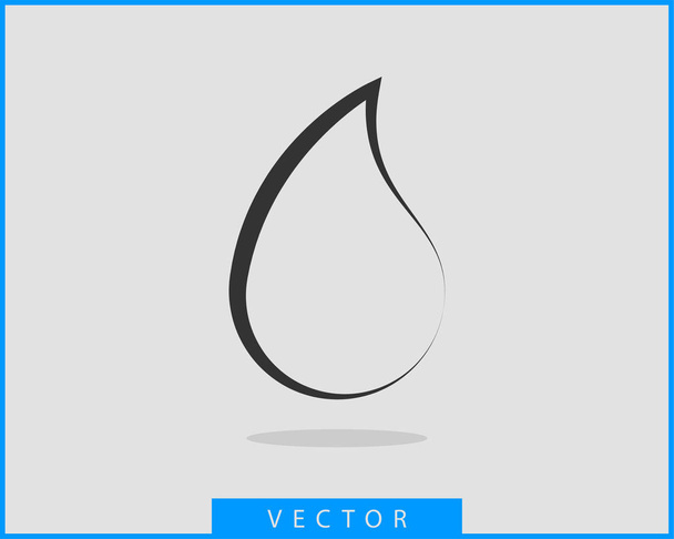 Drop water icon vector isolated design element - Vector, Image