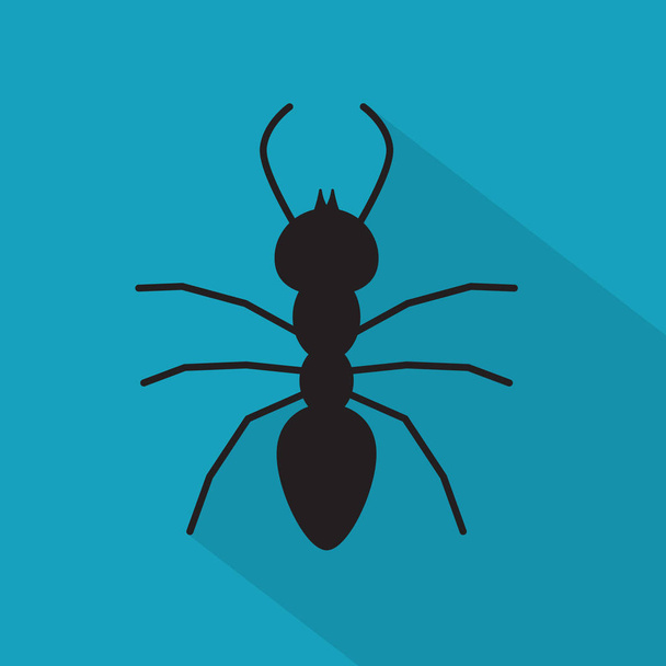 чорна мураха іконка- векторна ілюстрація
 - Вектор, зображення