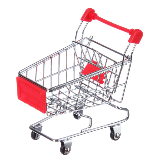Shopping cart isolated on white - Foto, Bild