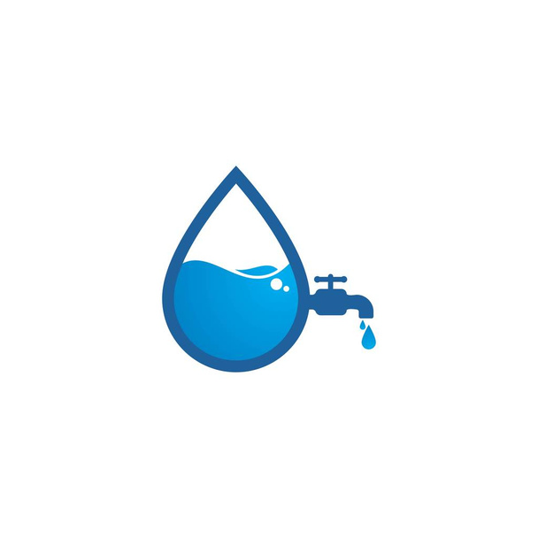 Vízvezeték-szerelési logó  - Vektor, kép