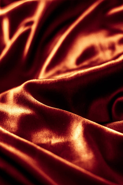 Luxus sötét bronz selyem háttér textúra, üdülési csillogás abst - Fotó, kép