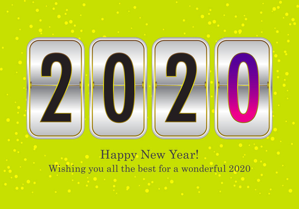 Felice anno nuovo 2020 a voi
. - Vettoriali, immagini