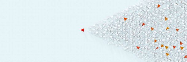 Conceptos de liderazgo y victoria, ilustración en 3D
 - Foto, Imagen