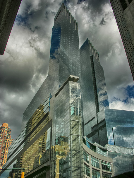 New York City - 22 Aug: Moderne stad wolkenkrabbers - Foto, afbeelding