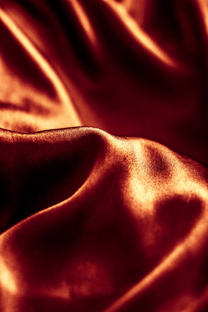 Роскошный темно-бронзовый шелк фон текстуры, праздничный гламур abst
 - Фото, изображение