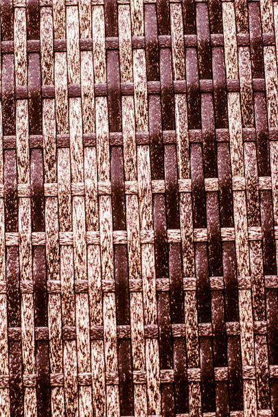 Fondo de textura marrón ratán, detalle de diseño de muebles de jardín
 - Foto, Imagen