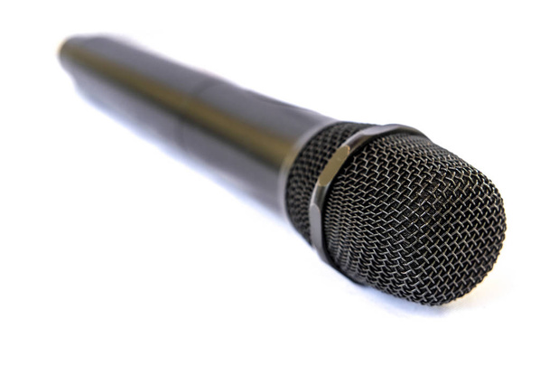 The image of a microphone close up - Foto, afbeelding