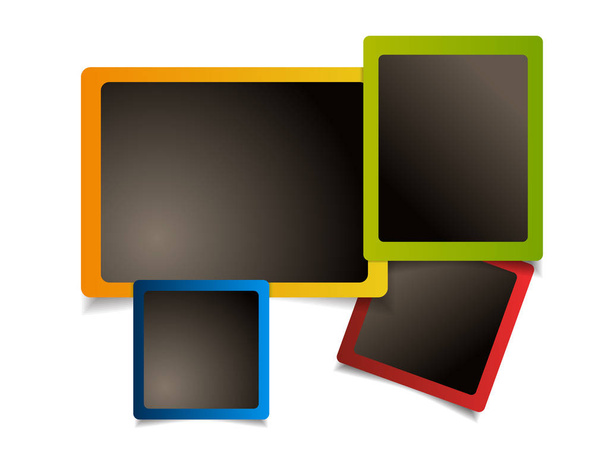 Modern colorful photo frames design. Set of new template - Fotoğraf, Görsel