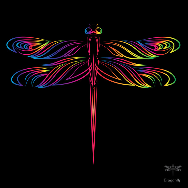 Imagen vectorial de una libélula
 - Vector, Imagen