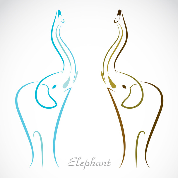 Imagen vectorial de un elefante
 - Vector, imagen