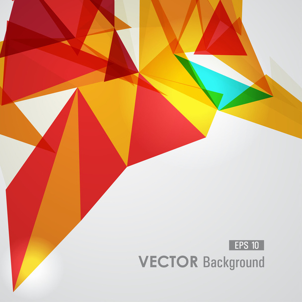 Red and yellow geometric transparency. - Vektor, kép