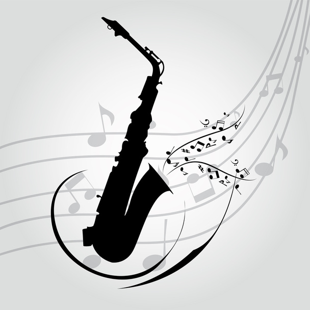 saxophone - Vector, afbeelding