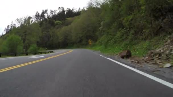 Curvy Mountain Road Low Angle - Footage, Video