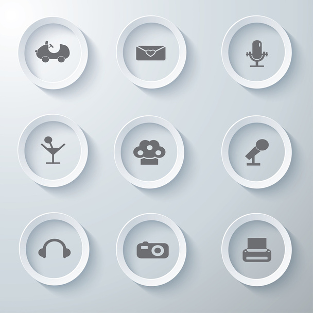 3d icons 3d icons set icon glass icons vector icon set icons icon collection - ベクター画像