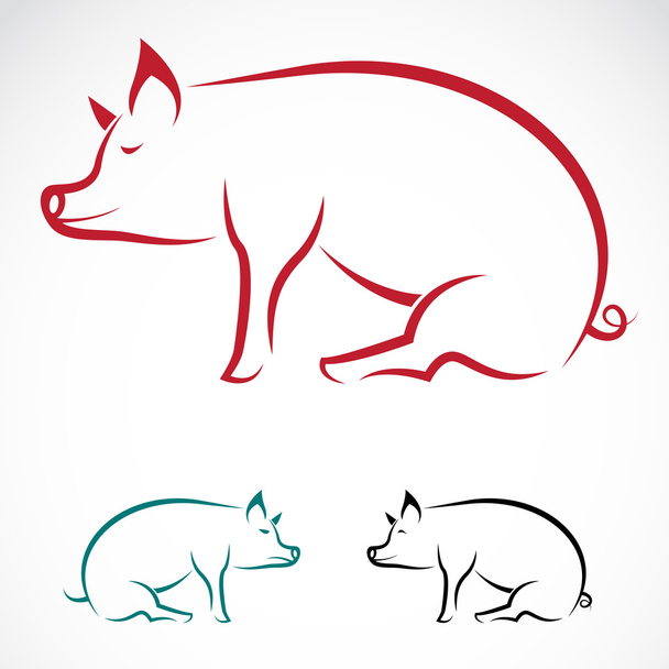 Векторное изображение свиньи
 - Вектор,изображение