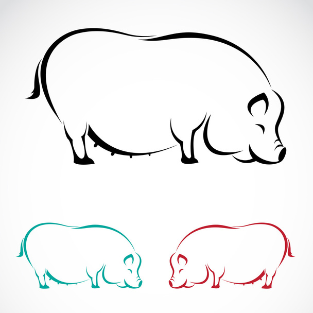 Vector image of an pig - Wektor, obraz