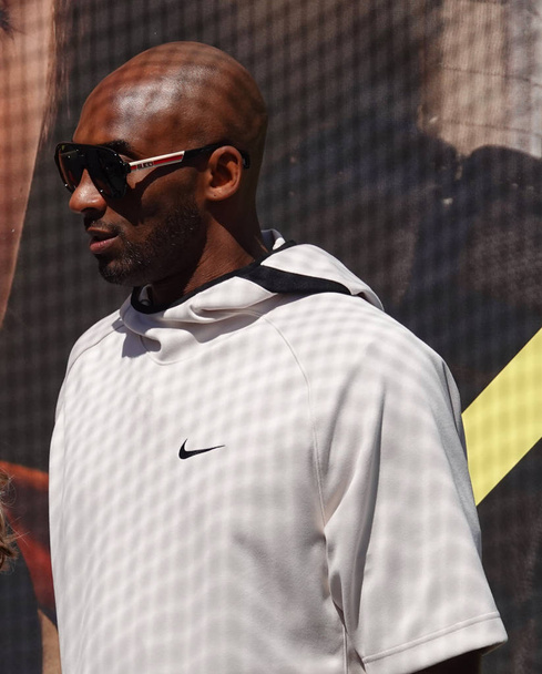 NEW YORK - AUGUST 29, 2019: Basketball legend Kobe Bryant visits the 2019 US Open and the Net Generation Kids' Zone at Billie Jean King National Tennis Center - Foto, Bild
