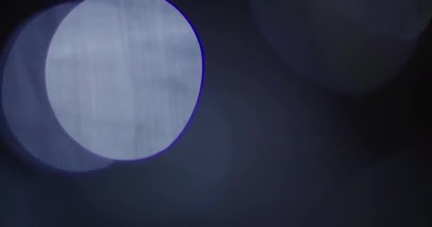 Real Lens Flare Shot in Studio over zwarte achtergrond - Video