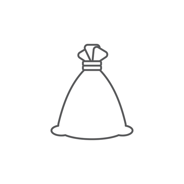 Symbole d'icône vectoriel sac complet isolé sur fond blanc
 - Vecteur, image