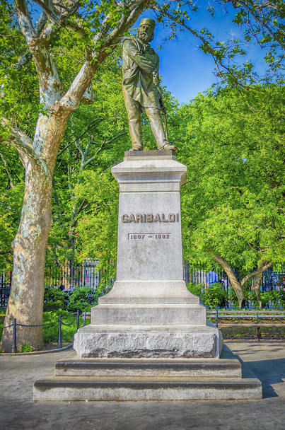 Monument to Garibaldi, Washington Square, New York - Photo, Image