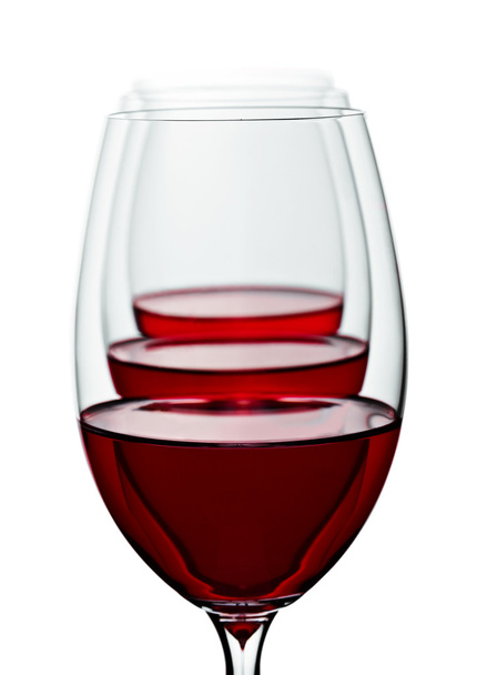 Three half line wineglases - Фото, изображение